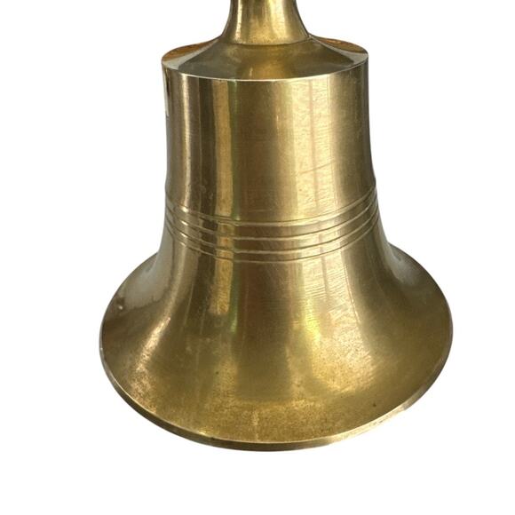 Vintage Teacher Delicate Tall Brass Bell - Picture 2 of 8